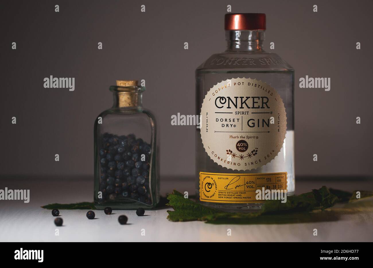 Bouteille de vin sec Conker Spirit Dorset Banque D'Images