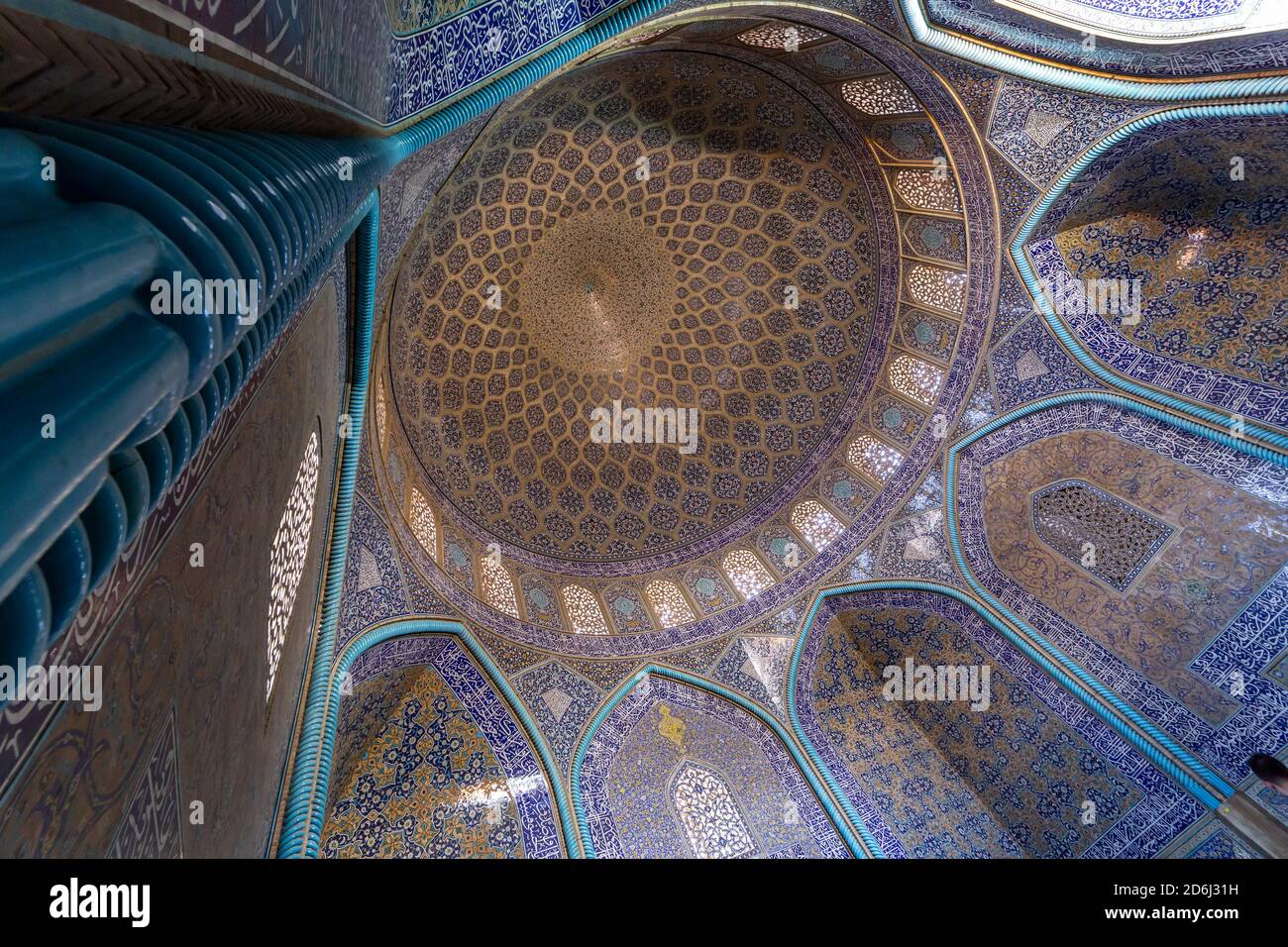 La mosquée de Sheikh Lotfollah, Isfahan, Iran Banque D'Images