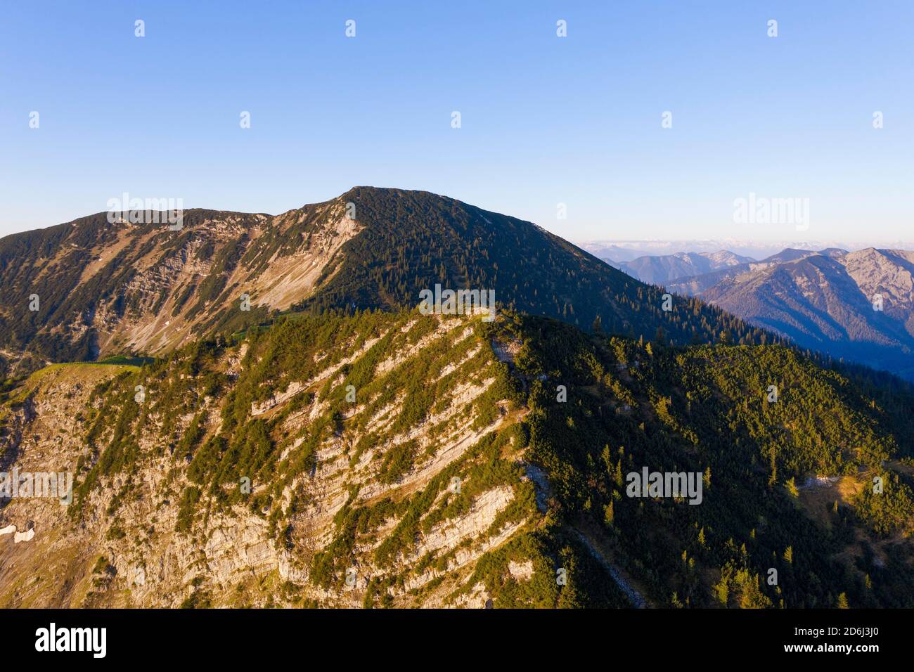 Petit et grand Tralors, à Sudelfeld, près de Bayrischzell, montagnes de Mangfall, enregistrement de drones, haute-Bavière, Bavière, Allemagne Banque D'Images