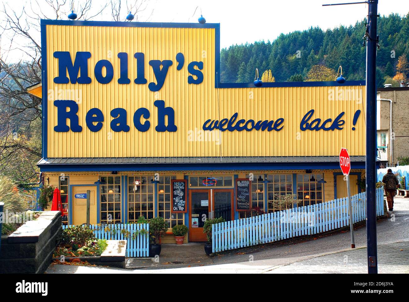 Gibsons, Canada - novembre 8 : le restaurant Molly's Reach de Gibsons, en Colombie-Britannique. Ce site a été utilisé pour filmer le spectacle les Beachcombers et est maintenant un Banque D'Images