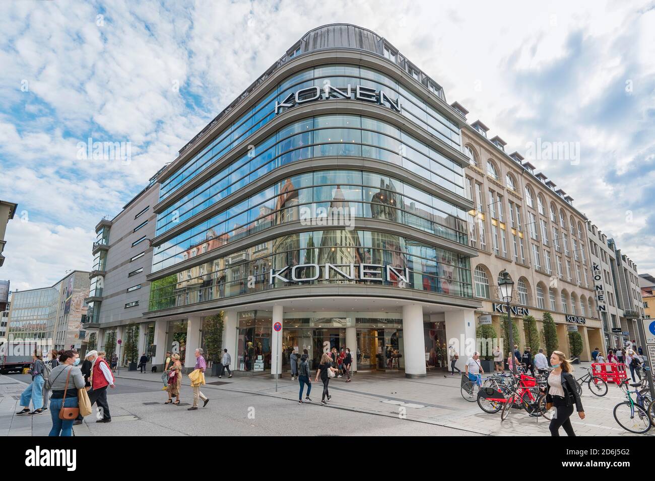 Maison de mode Konen, Sendlingerstrasse, Munich, haute-Bavière, Bavière, Allemagne Banque D'Images