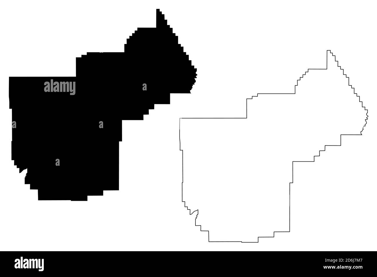 Yellowstone County, Montana (comté des États-Unis, États-Unis d'Amérique, États-Unis, États-Unis) carte illustration vectorielle, scribble esquisse carte Yellowstone Illustration de Vecteur