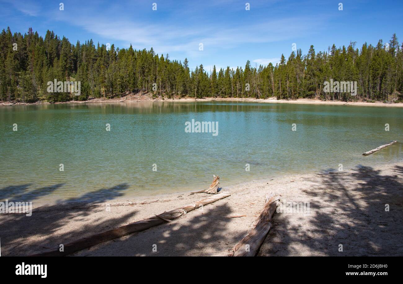 Magnifiques paysages au parc national de Yellowstone, Wyoming, USA Banque D'Images