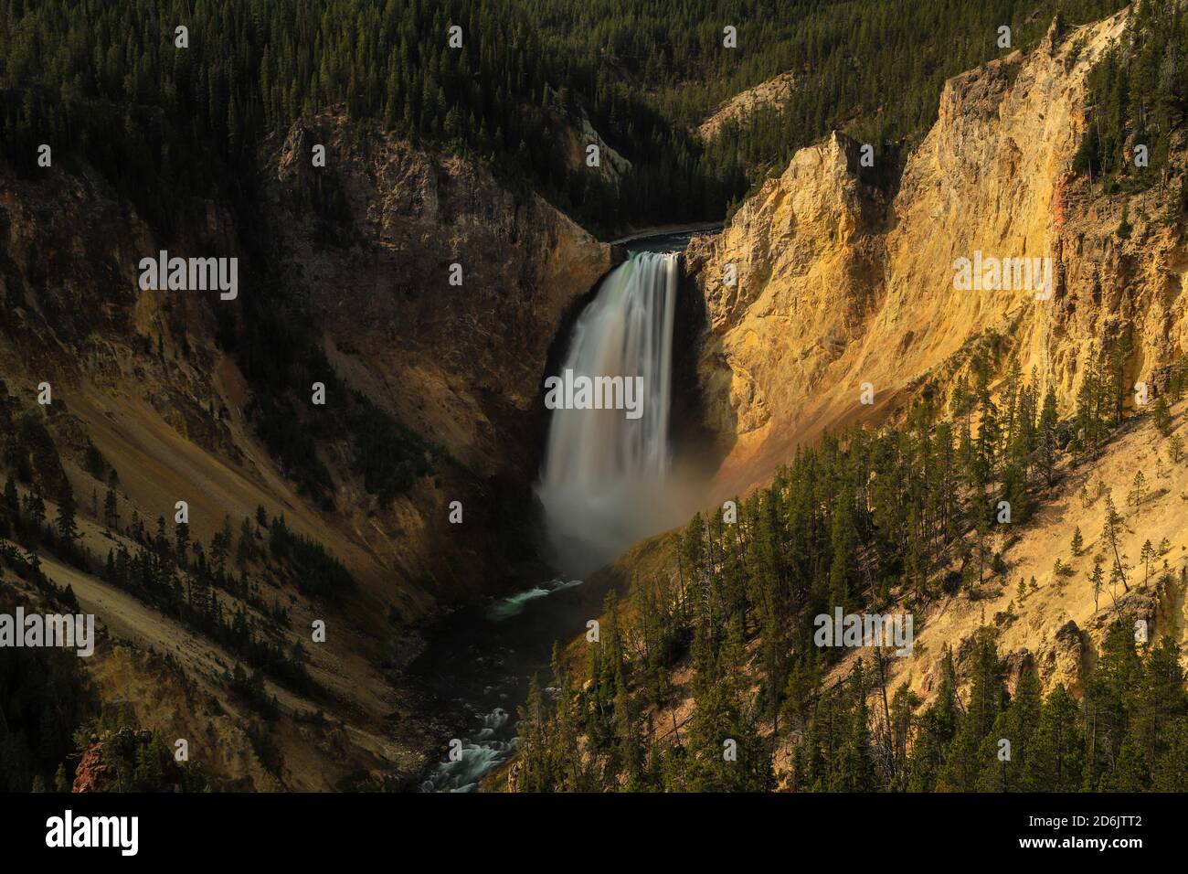 Lower Falls of the Yellowstone dans le parc national de Yellowstone Banque D'Images