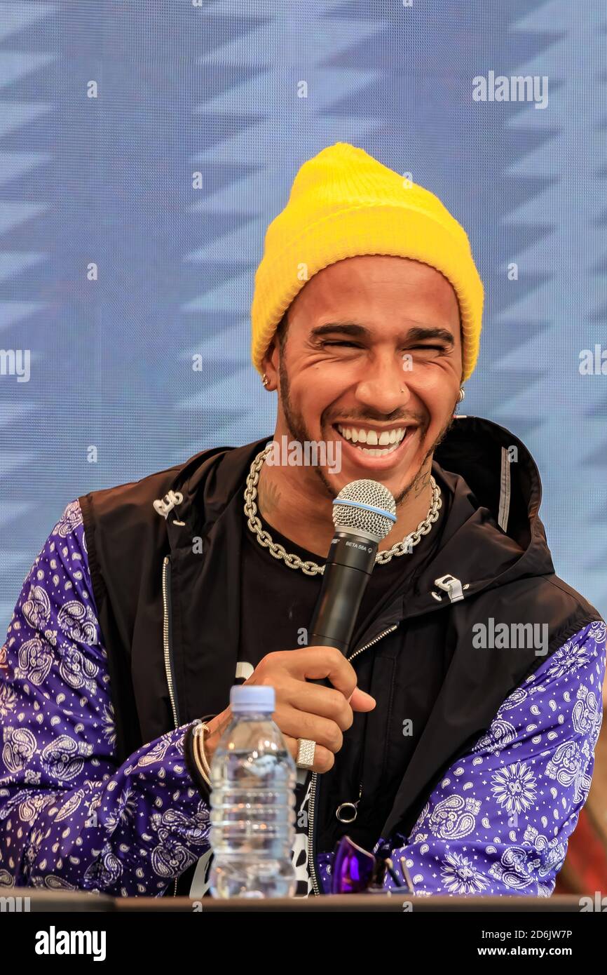 Monte Carlo, Monaco - 24 mai 2019 : Lewis Hamilton, pilote de course britannique, 6 fois champion du monde de Formule 1 à l'épreuve des supporters du Grand Prix de F1 de Monaco Banque D'Images