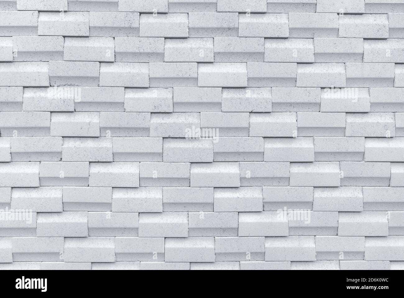 Mur de briques blanches avec motif simple. Fond abstrait de texture de mur blanc. Design moderne de fond de mur de briques. Papier peint abstrait simple. Banque D'Images