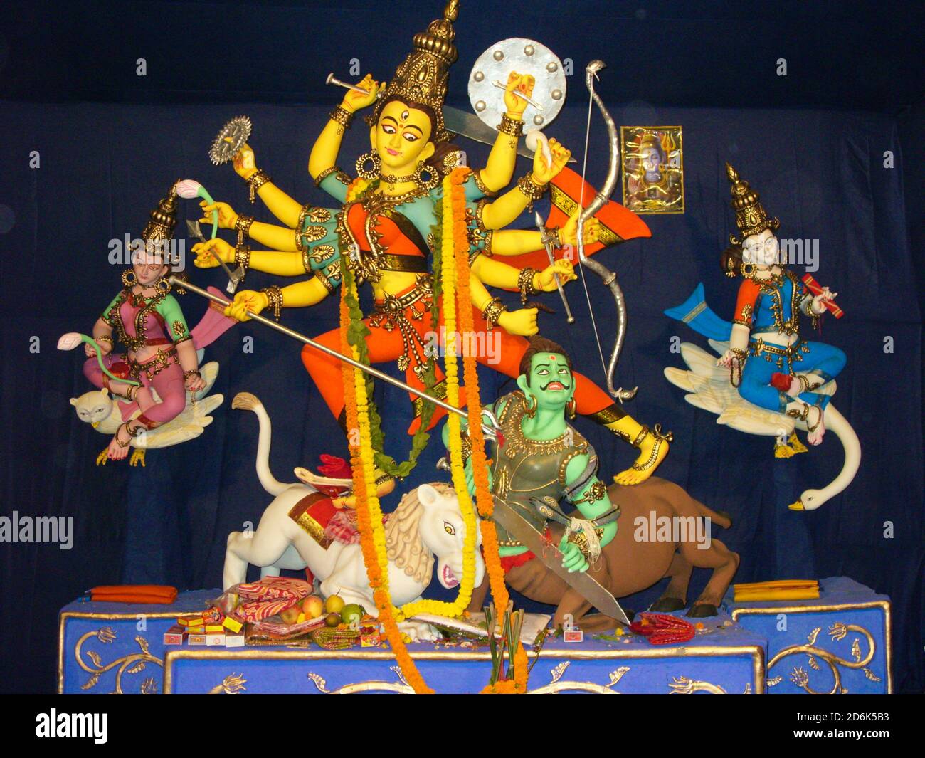 durga idol de kolkata durga puja festival Banque D'Images