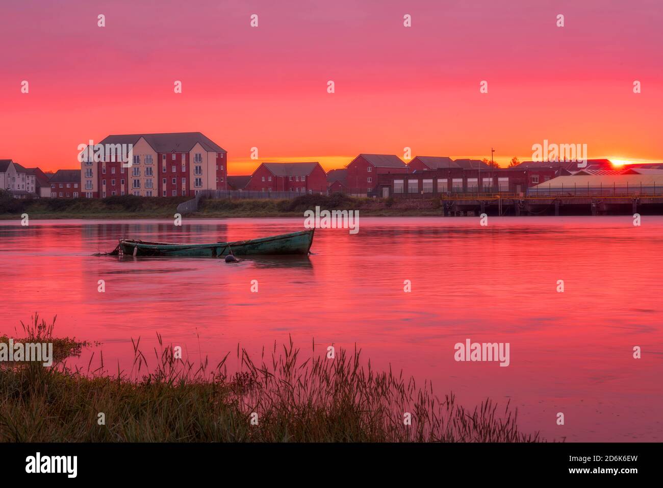 Rivière Usk, Newport Gsou Banque D'Images