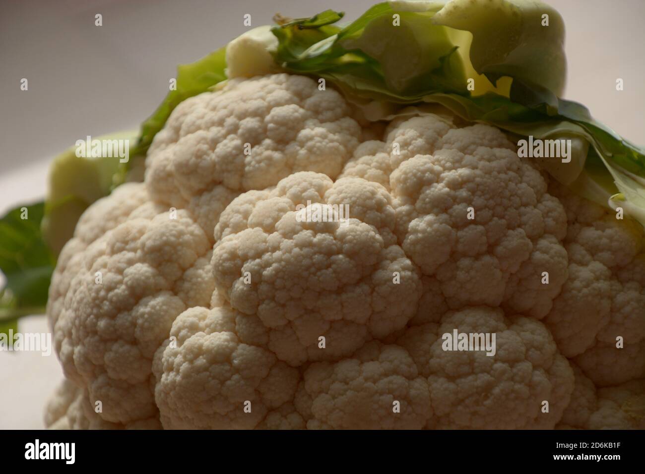 vue rapprochée d'une partie d'un chou-fleur frais Banque D'Images