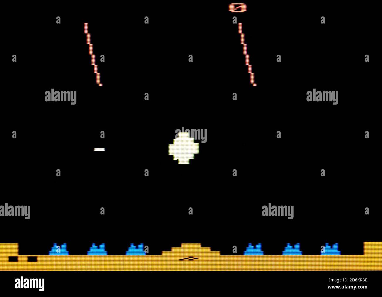 Missile Command - Atari 2600 VCS Videogame - usage éditorial uniquement Banque D'Images