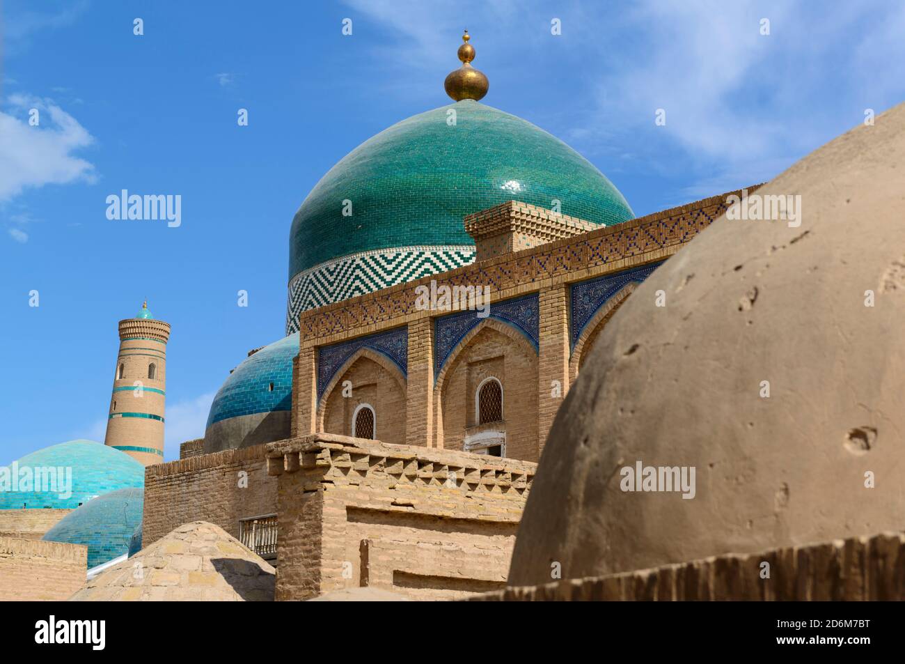 Mausolée de Pahlavon Mahmud. Khiva, Ouzbékistan Banque D'Images