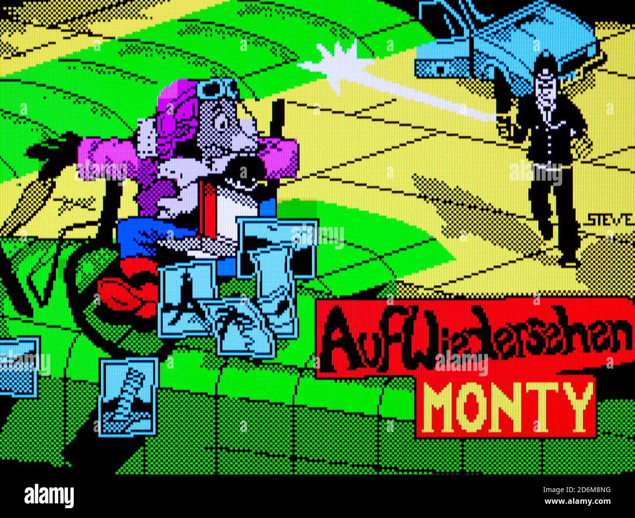 Auf Wiedersehen Monty - Sinclair ZX Spectrum Videogame - Editorial à utiliser uniquement Banque D'Images