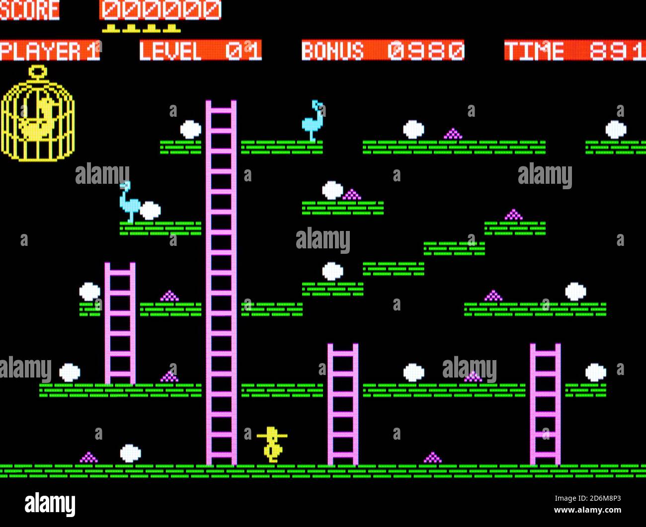 Chuckie Egg - Sinclair ZX Spectrum Videogame - usage éditorial uniquement Banque D'Images