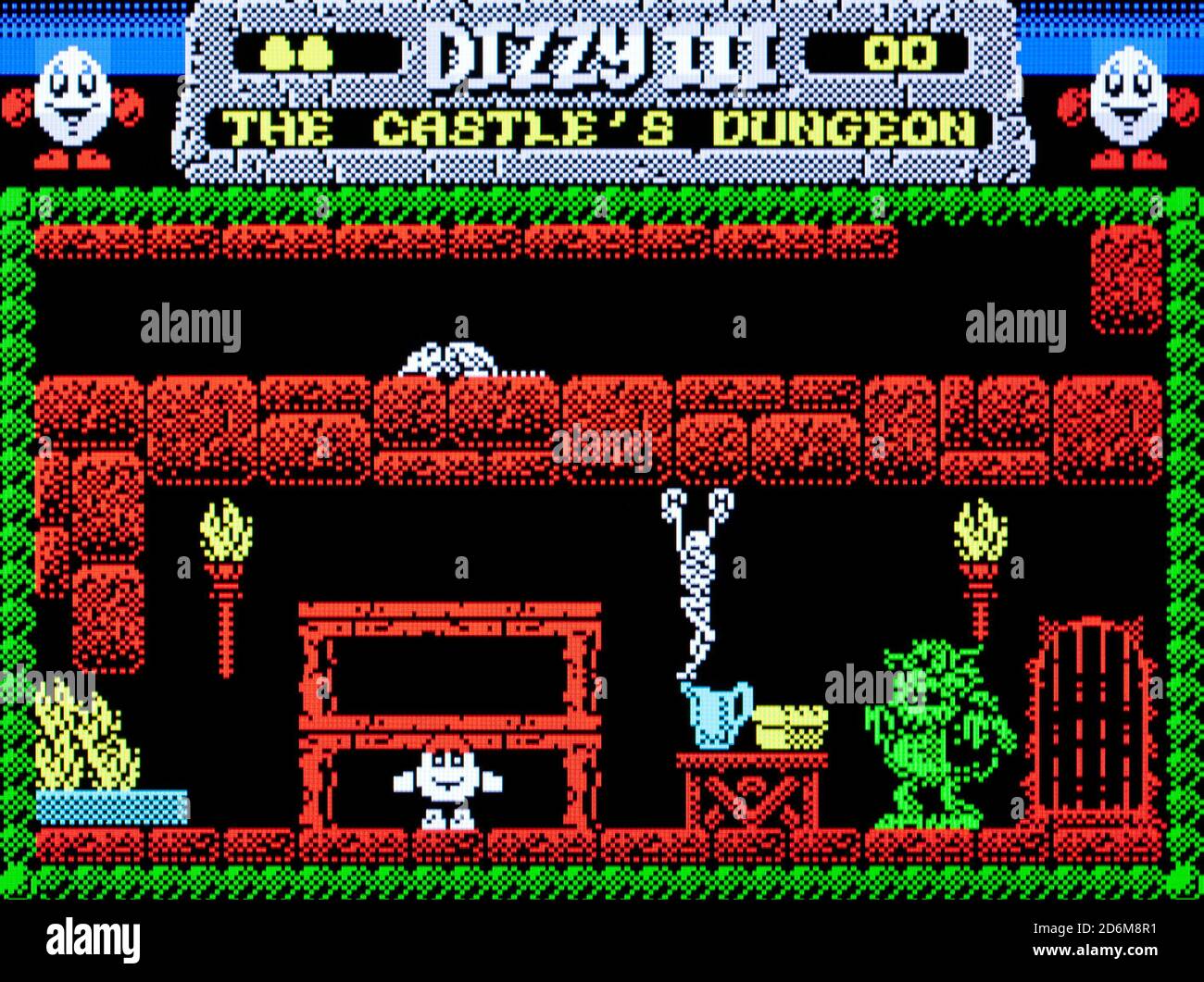Fantasy World Dizzy - Sinclair ZX Spectrum Videogame - Editorial à utiliser uniquement Banque D'Images