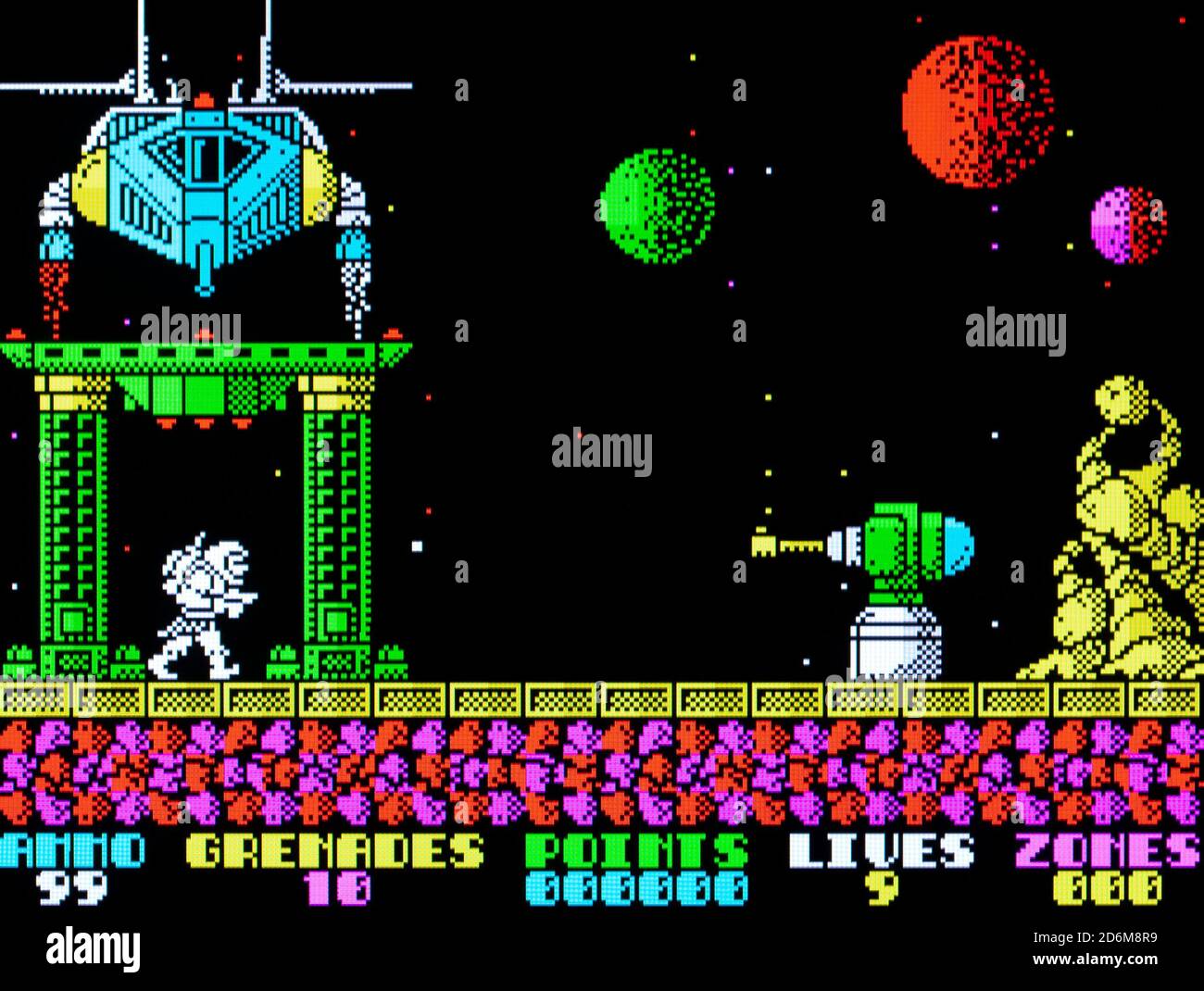 Exolon - Sinclair ZX Spectrum Videogame - usage éditorial uniquement Banque D'Images