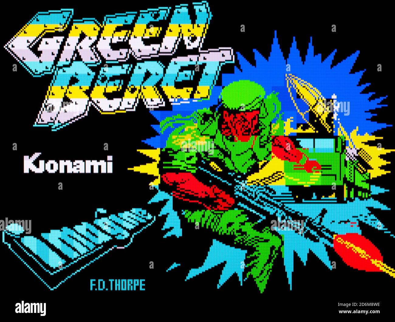 Green Beret - Sinclair ZX Spectrum Videogame - usage éditorial uniquement Banque D'Images