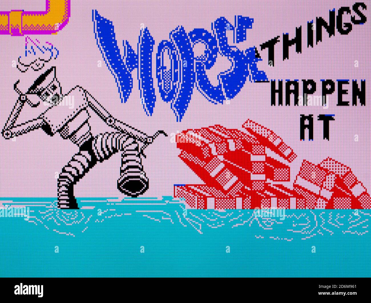 Les pires choses se produisent à la mer - Sinclair ZX Spectrum Videogame - usage éditorial seulement Banque D'Images