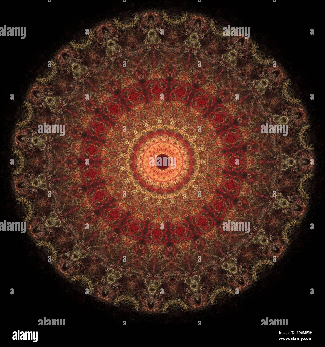 Mandala Fractal Art Banque D'Images
