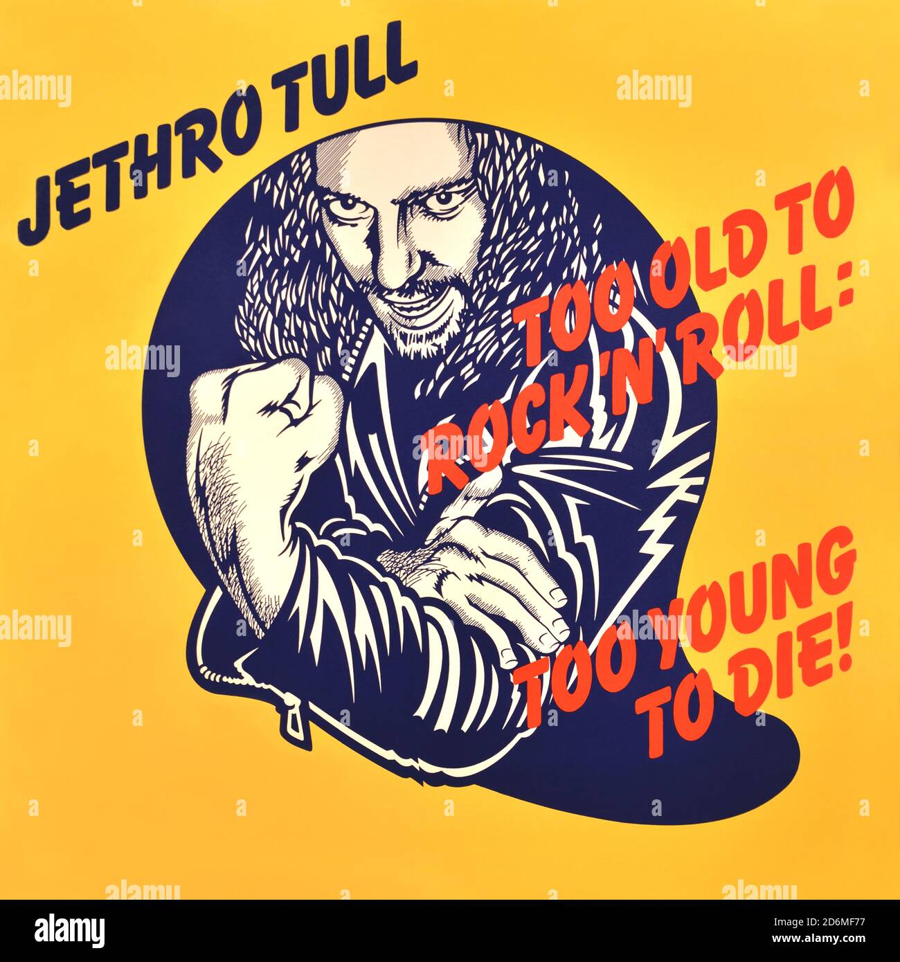 Jethro Tull - pochette originale de l'album en vinyle - Too Old to Rock N' Roll: Too Young to Die - 1976 Banque D'Images