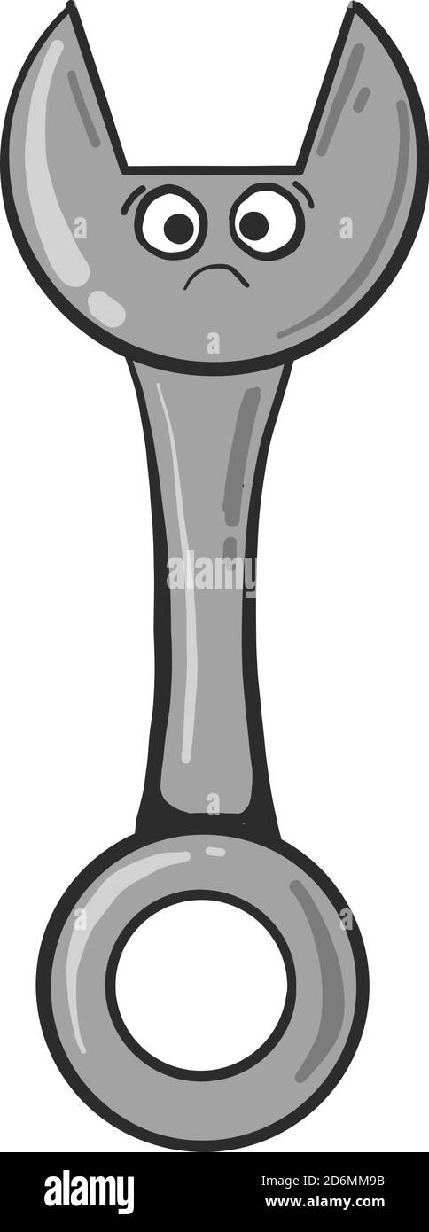 Clé SAD, illustration, vecteur sur fond blanc Illustration de Vecteur