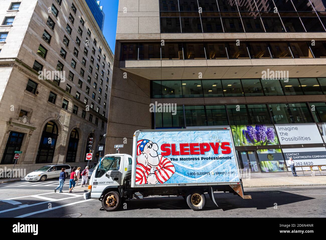 Fourgonnette Sleepy à Boston, Massachusetts, États-Unis Banque D'Images