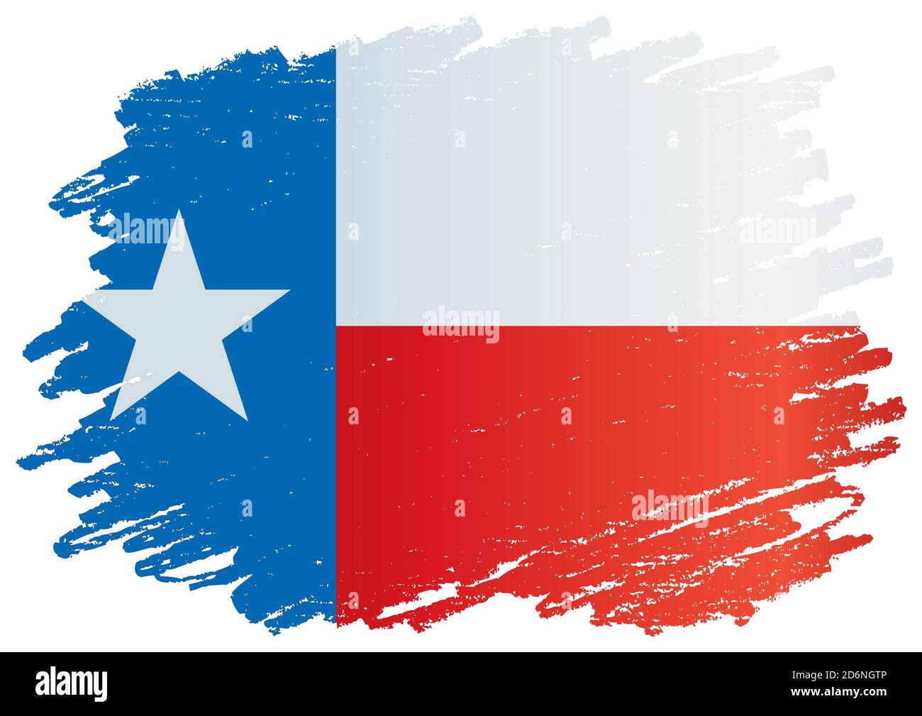 Drapeau du Texas, État du Texas. Illustration vectorielle colorée et lumineuse. Illustration de Vecteur