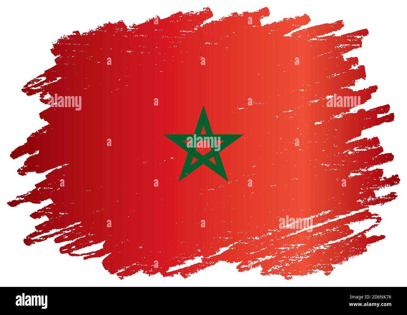 Drapeau du Maroc, Royaume du Maroc. Illustration vectorielle colorée et lumineuse Illustration de Vecteur