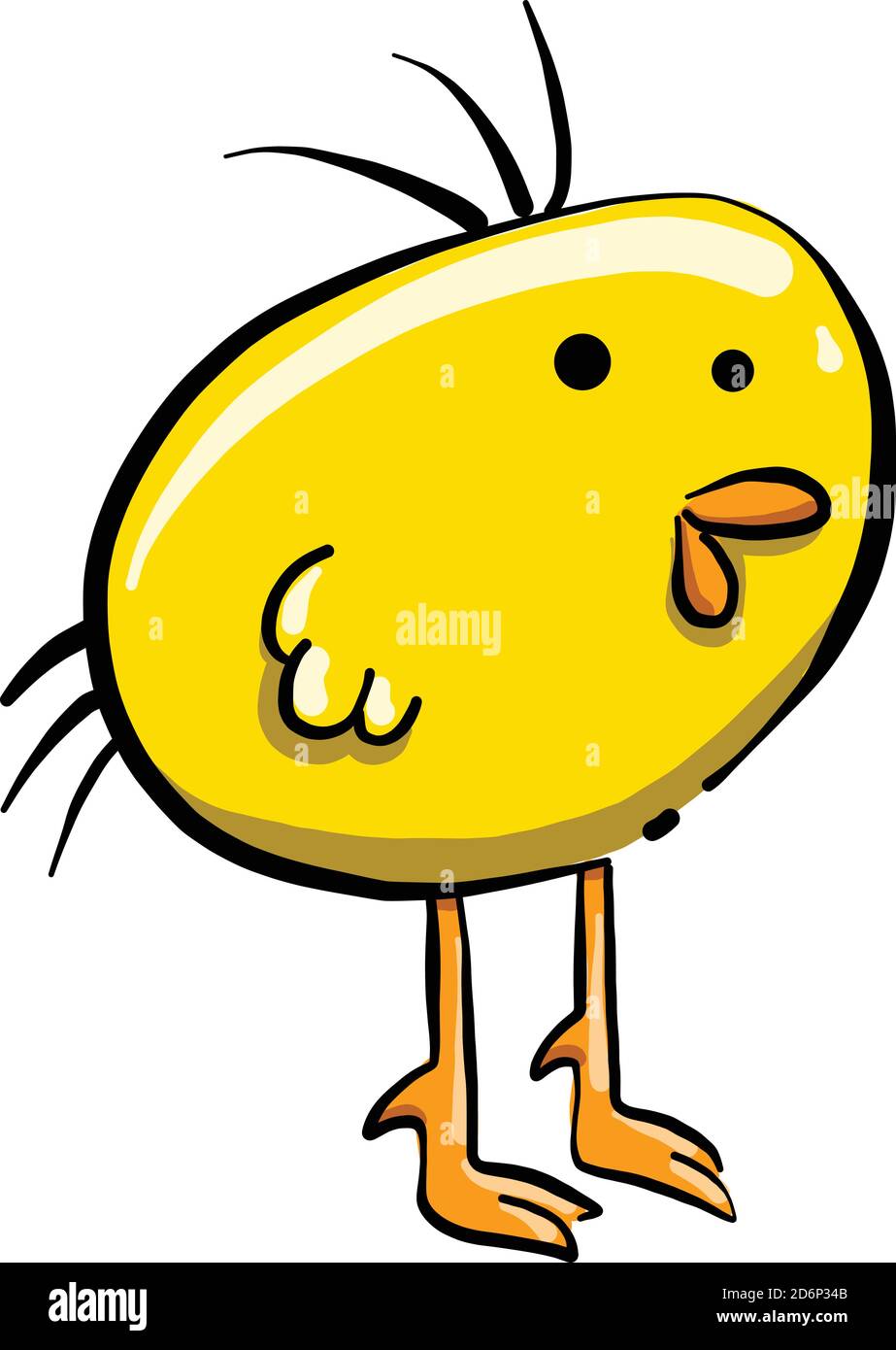 Poulet jaune, illustration, vecteur sur fond blanc Illustration de Vecteur Poulet jaune, illustration, vecteur sur fond blanc Illustration de Vecteur