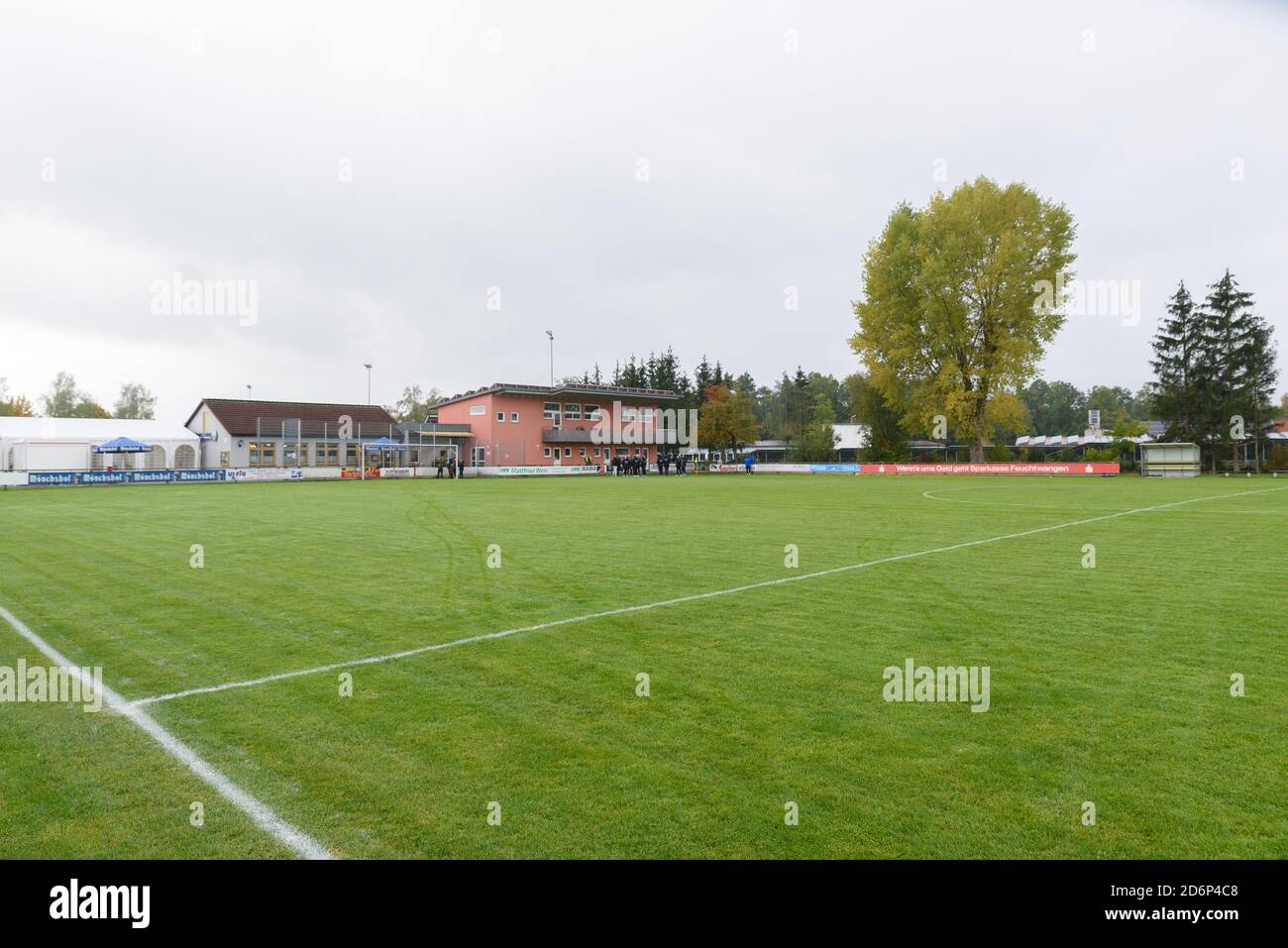 Weinberg, Allemagne. 18 octobre 2020. Vue générale du terrain avant le match de Frauenregionalliga entre SV Weinberg et FFC Wacker München. Sven Beyrich/SPP crédit: SPP Sport Press photo. /Alamy Live News Banque D'Images