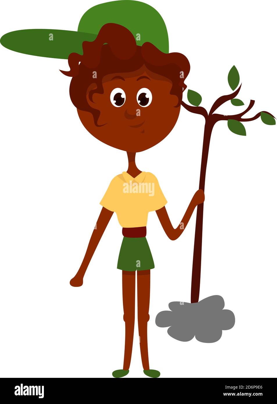 Nature Defender, illustration, vecteur sur fond blanc. Illustration de Vecteur