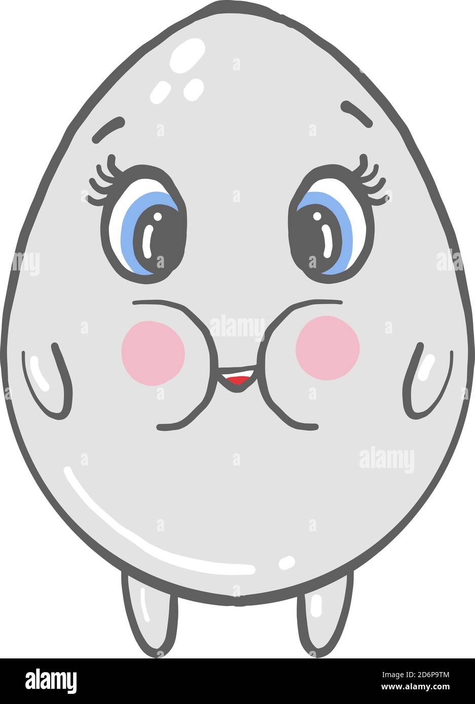 Œuf gras, illustration, vecteur sur fond blanc. Illustration de Vecteur