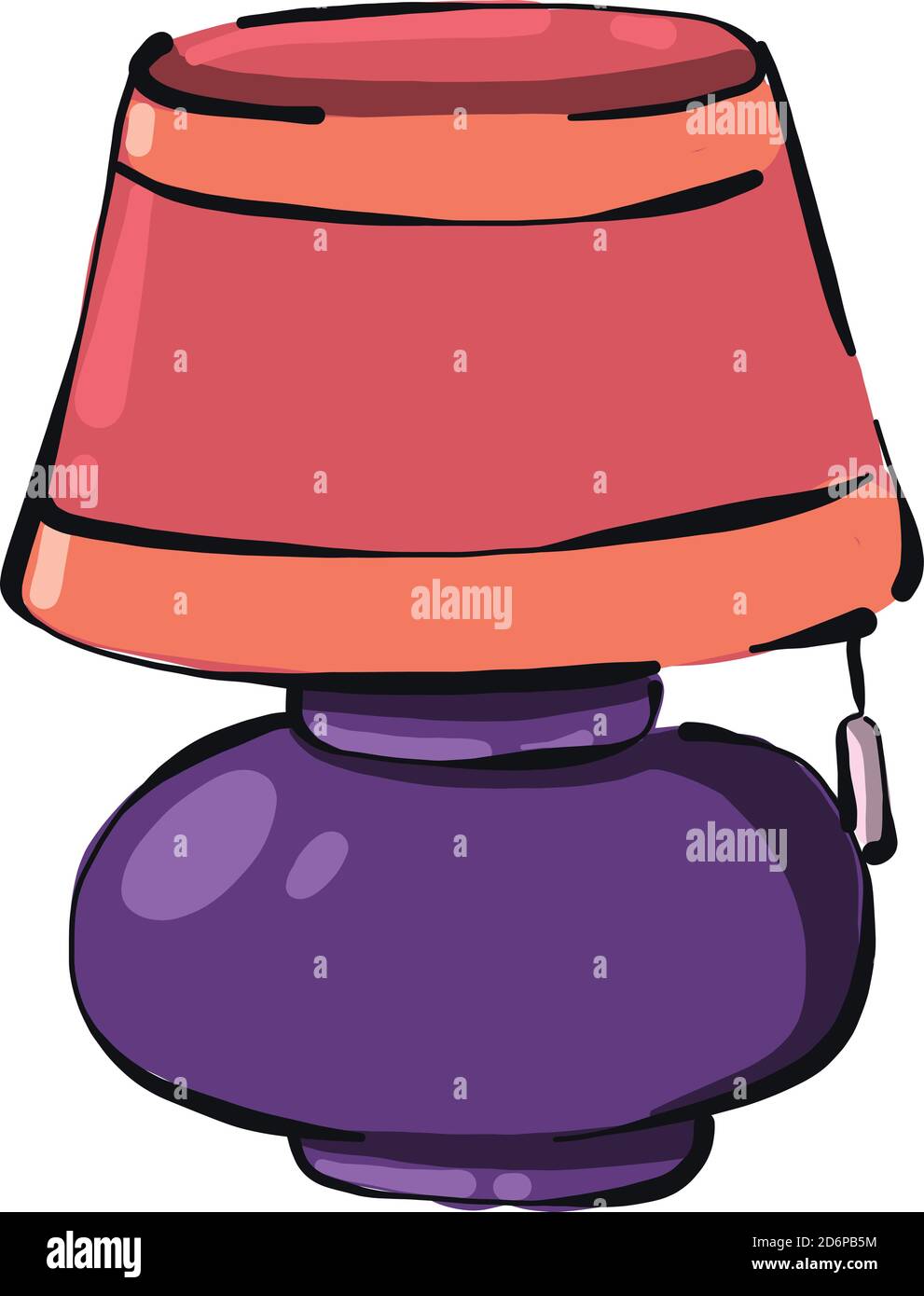 Lampe pour lit, illustration, vecteur sur fond blanc. Illustration de Vecteur