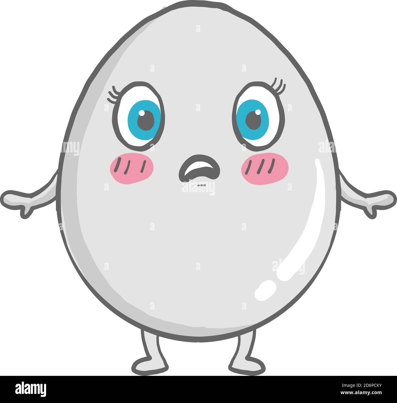 Petit œuf effrayé, illustration, vecteur sur fond blanc. Illustration de Vecteur Petit œuf effrayé, illustration, vecteur sur fond blanc. Illustration de Vecteur