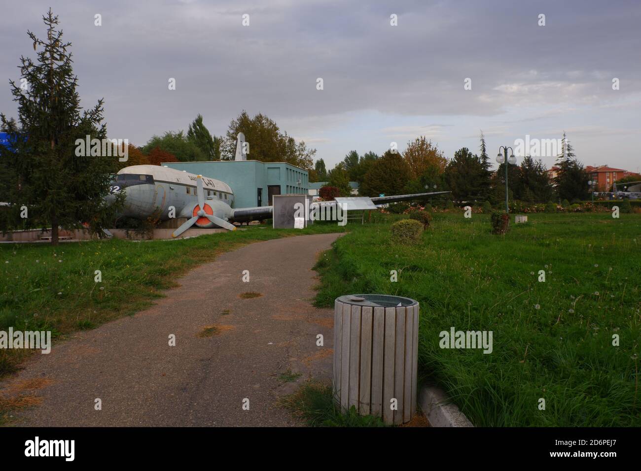 Cargo plane converti en bibliothèque Banque D'Images