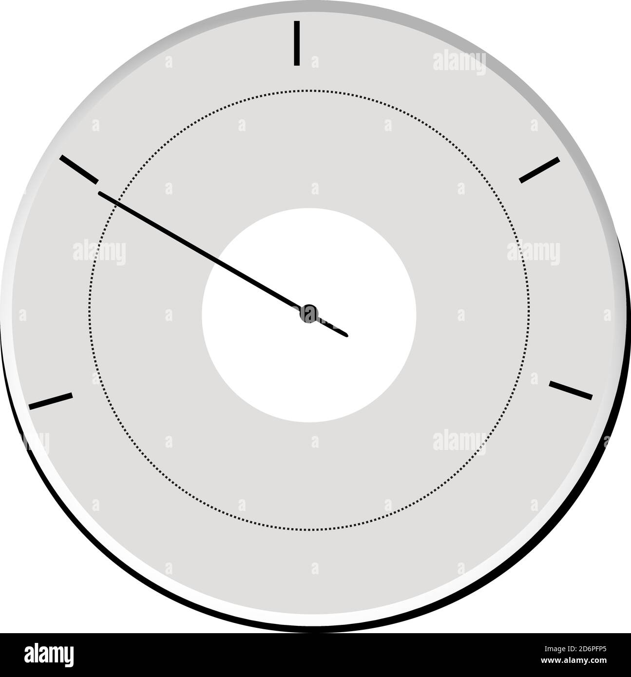 Baromètre gris, illustration, vecteur sur fond blanc Illustration de Vecteur