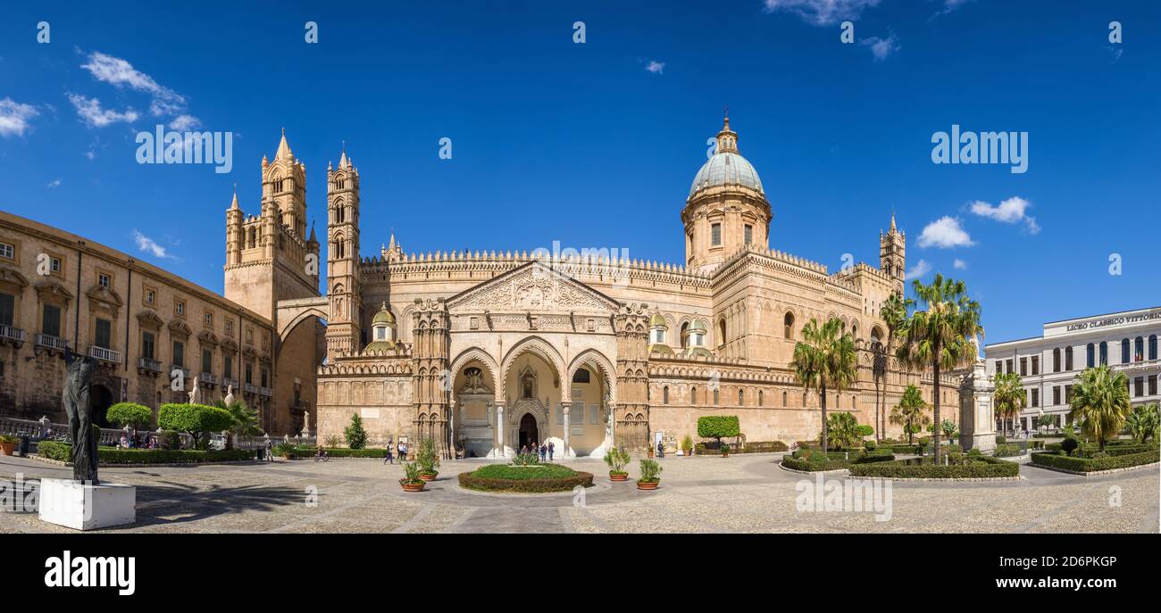 Cathédrale de Palerme Duomo di Palermo à Palerme, Sicile, Italie. Banque D'Images