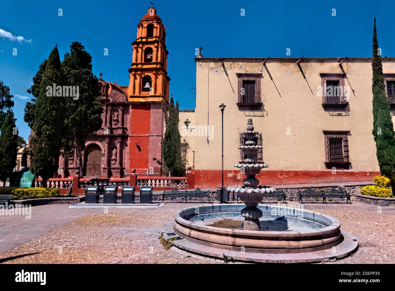 Capilla de la Santa Casa de Loreto et fontaine, San Miguel de Allende, Guanajuato, Mexique Banque D'Images