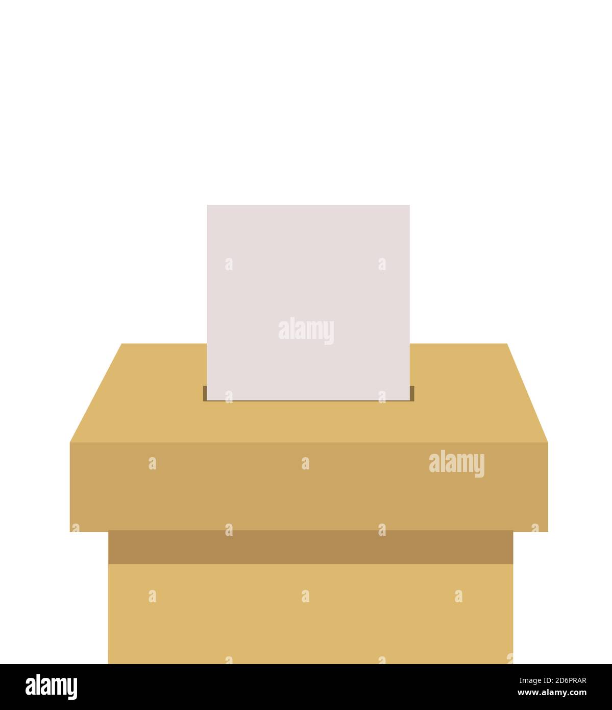 Vecteur de vote des électeurs entrant dans une boîte de scrutin Illustration de Vecteur