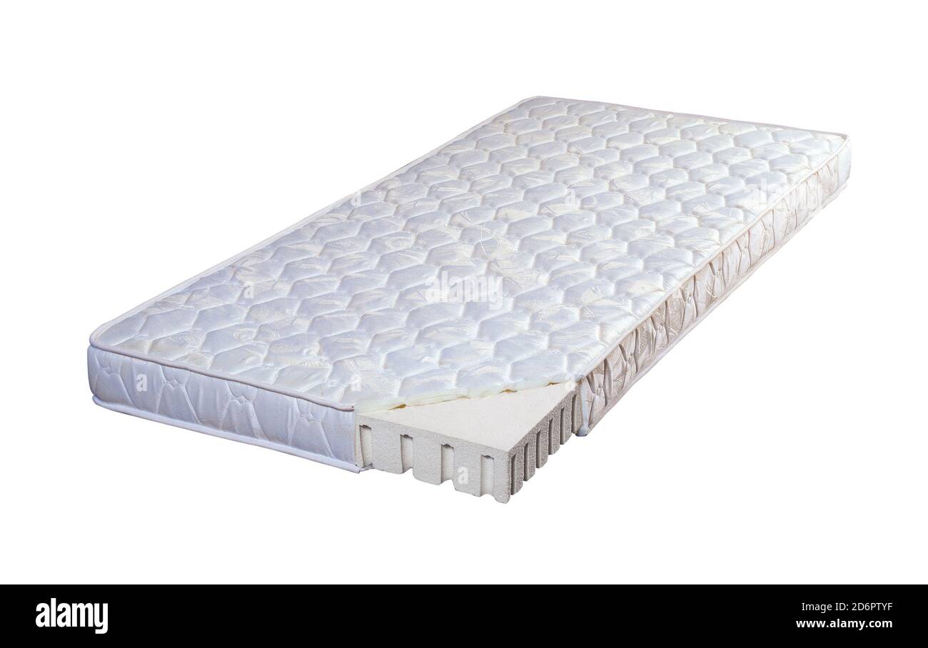 Matelas en mousse de latex naturel Banque D'Images