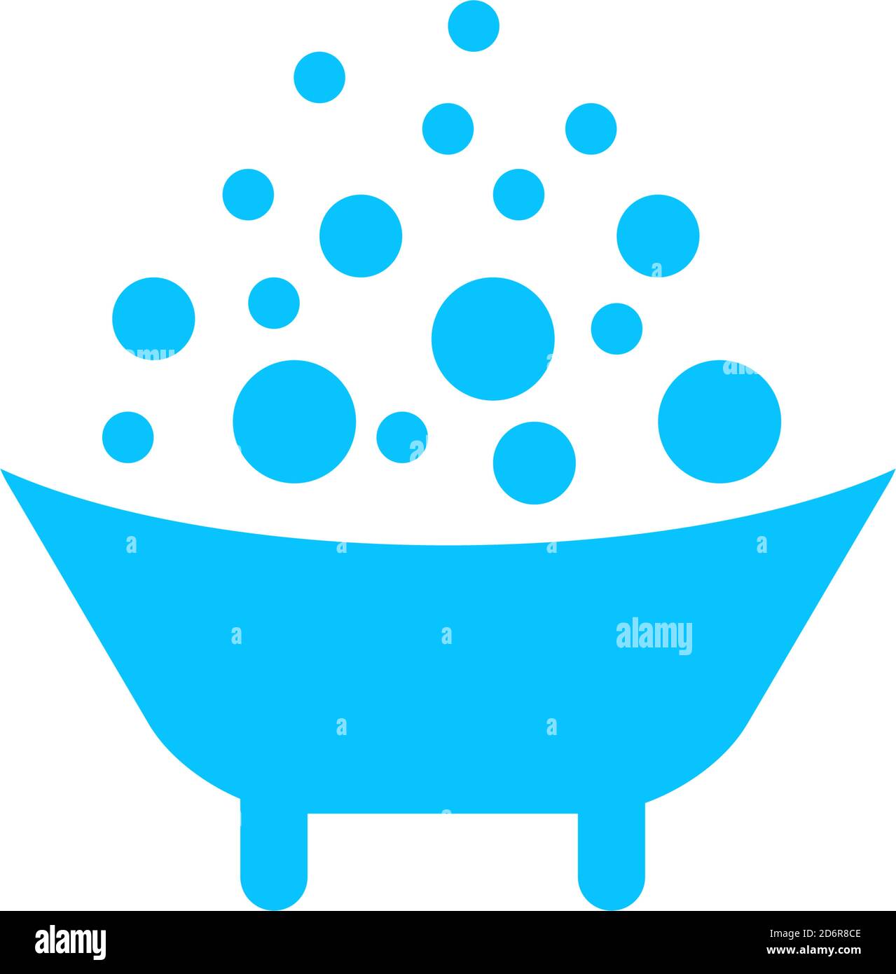 Bain De Bebe Icone Plat Pictogramme Bleu Sur Fond Blanc Symbole D Illustration Vectorielle Image Vectorielle Stock Alamy