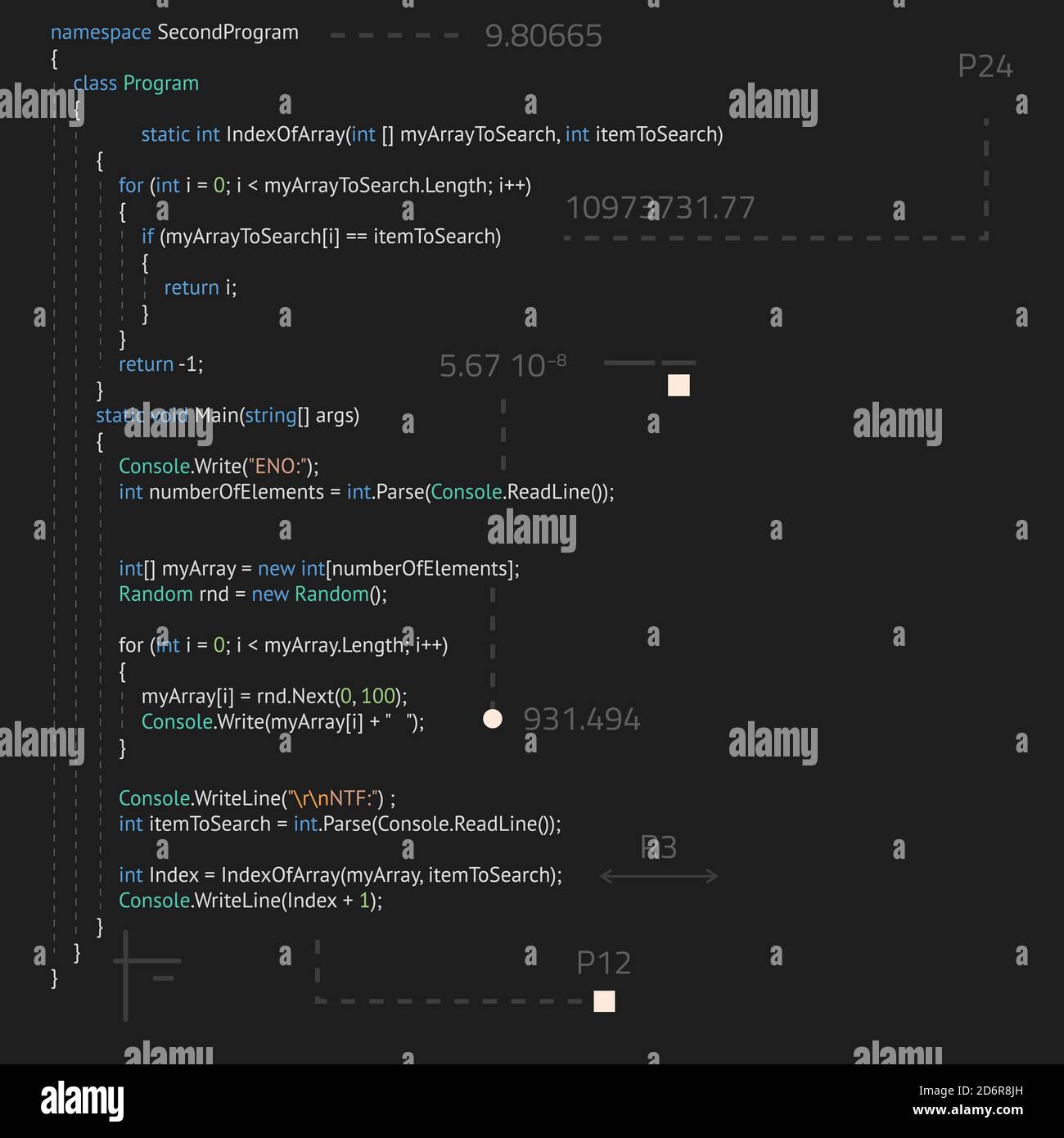 Code de programmation réaliste Illustration de Vecteur Code de programmation réaliste Illustration de Vecteur