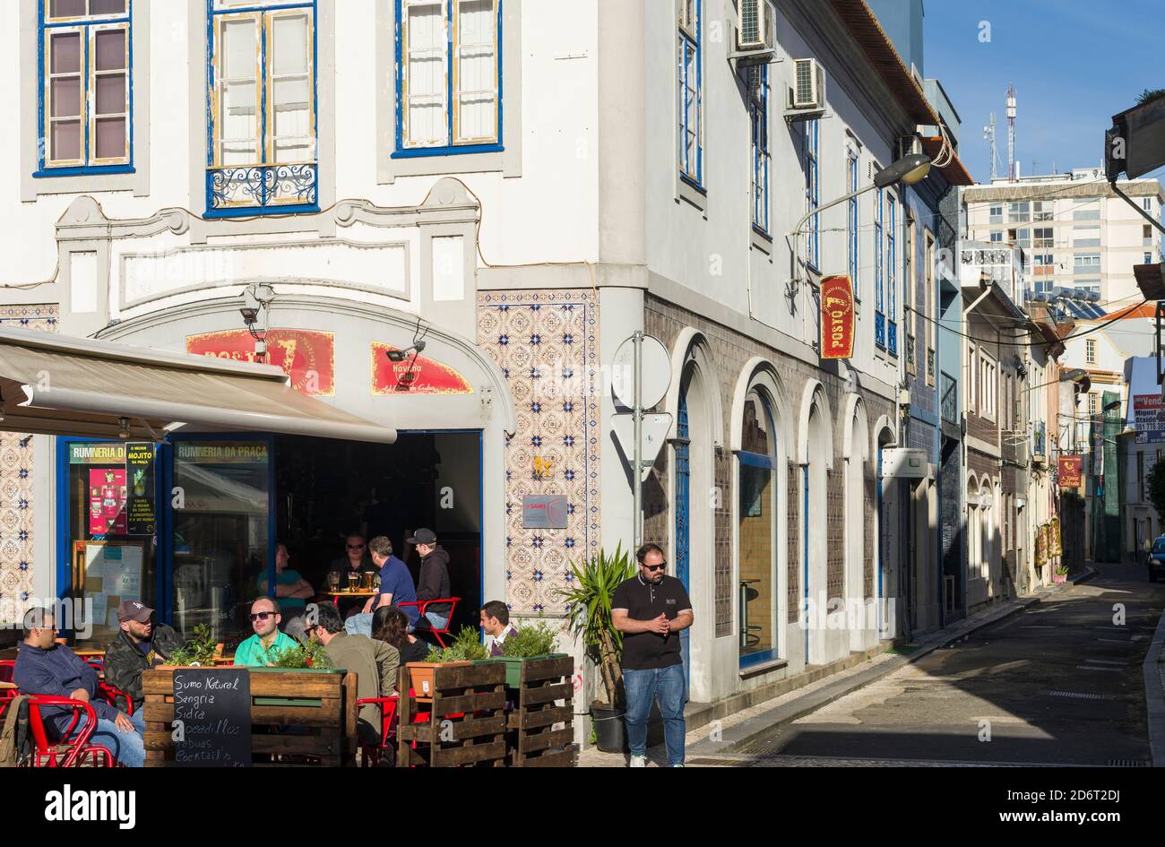 Aveiro au Portugal sur la côte de l'Atlantique. En raison des nombreux canaux Aveiro est appelé la venise du Portugal. Europe, Europe du Sud, Portugal Banque D'Images