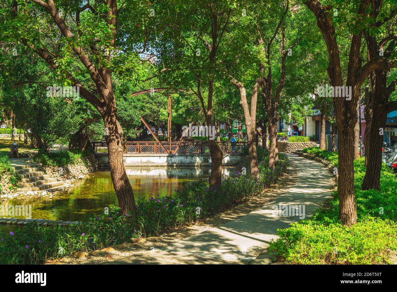 Paysage du parc de douves Hsinchu à la ville de hsinchu, taïwan Banque D'Images