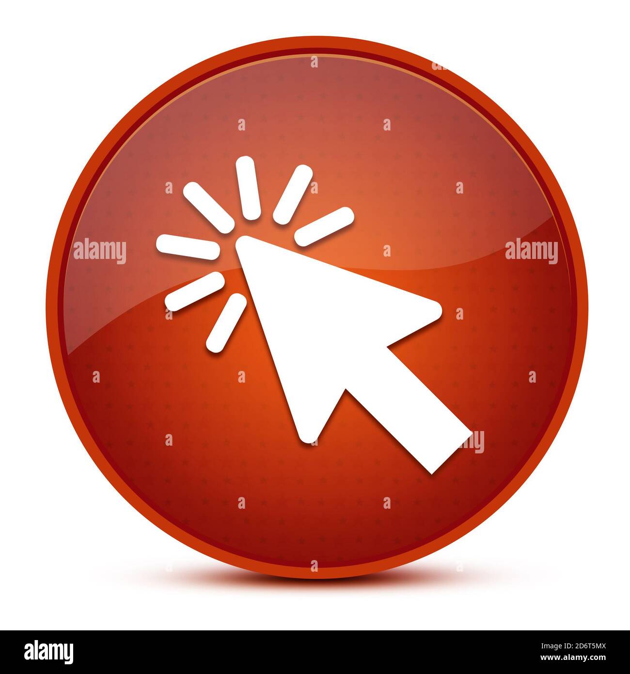 Illustration abstraite du bouton rond marron brillant esthétique du curseur Banque D'Images