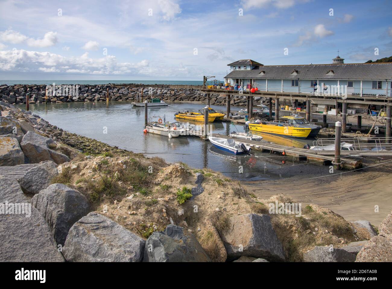 le petit port de pêche de ventnor sur l'île de wight Banque D'Images