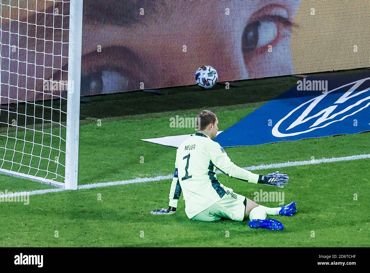 Le gardien de but Manuel Neuer (Allemagne) obtient un but, football Allemagne contre Sussisse Banque D'Images