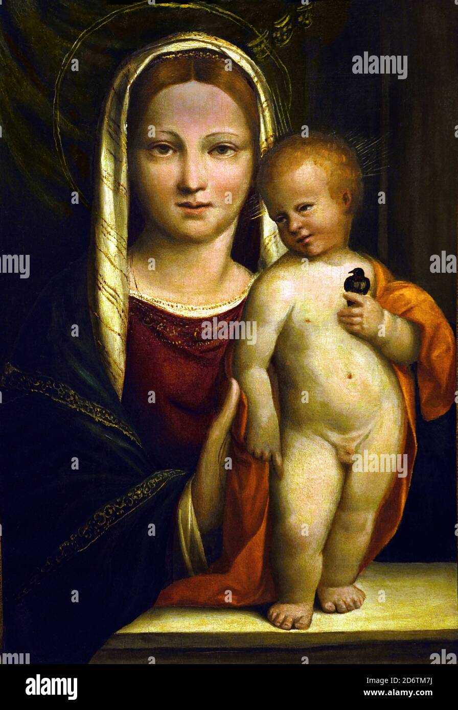 Madonna avec l'enfant 1510 par Garofalo Benvenuto Tisi 1476-1559 Italien, Italie, Banque D'Images