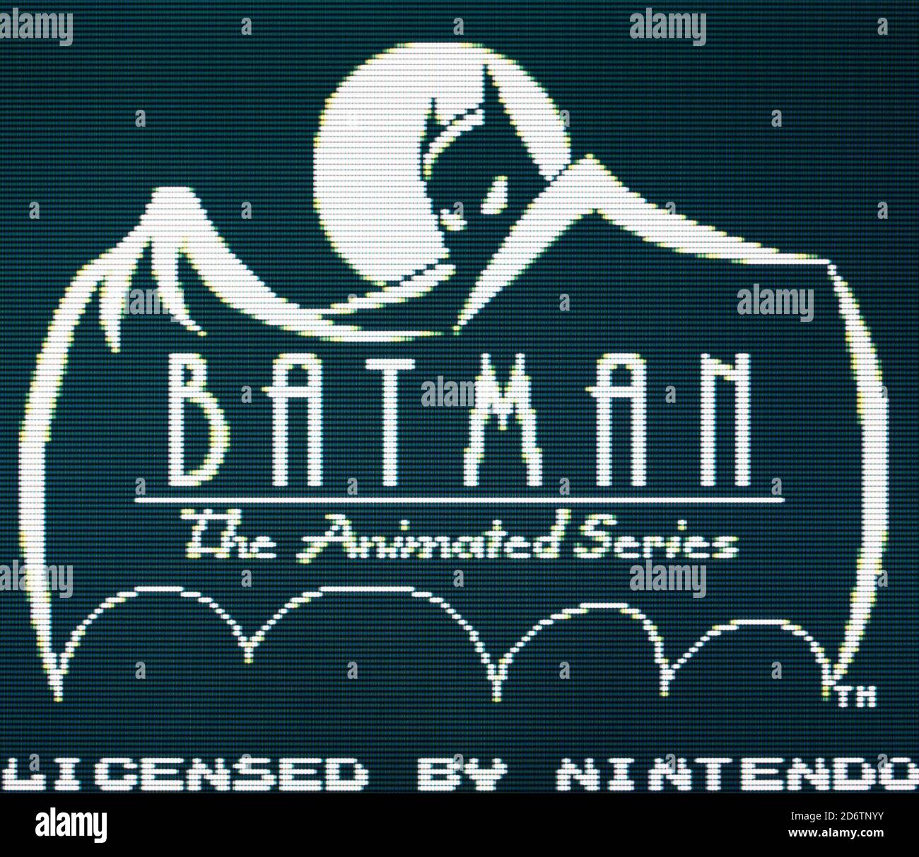 Batman - la série animée - Nintendo Gameboy Videogame - Usage éditorial uniquement Banque D'Images