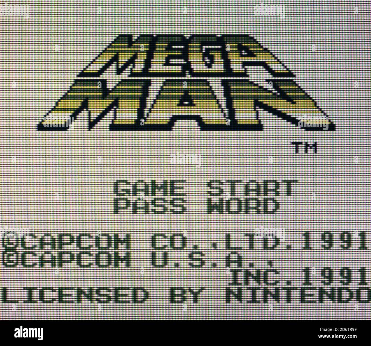 MEGA Man - Nintendo Gameboy Videogame - usage éditorial seulement Banque D'Images