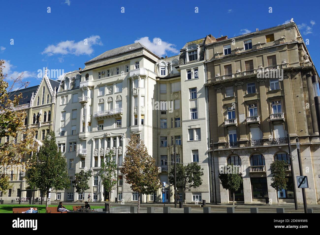 Bâtiment dans le centre-ville, Budapest, Hongrie, Magyarország, Europe Banque D'Images